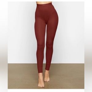 Skims Sangria Cotton Rib Leggings